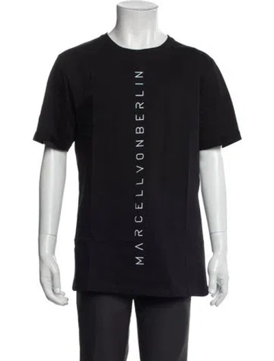 Pre-owned Marcell Von Berlin Graphic Print Crew Neck T-shirt In Blue
