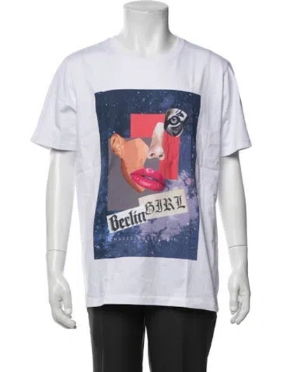 Pre-owned Marcell Von Berlin Graphic Print Crew Neck T-shirt In Blue