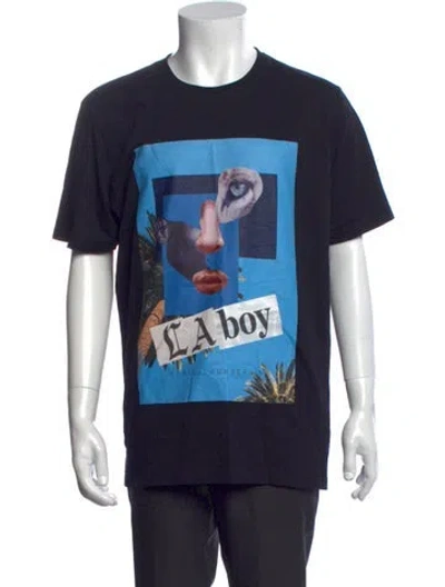 Pre-owned Marcell Von Berlin Graphic Print Crew Neck T-shirt In Blue