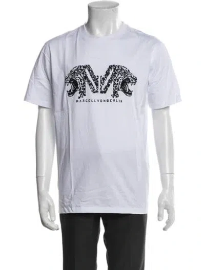 Pre-owned Marcell Von Berlin Graphic Print Crew Neck T-shirt In Gray