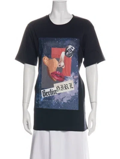 Pre-owned Marcell Von Berlin Graphic Print Crew Neck T-shirt In Green