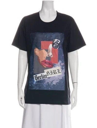 Pre-owned Marcell Von Berlin Graphic Print Crew Neck T-shirt In Green