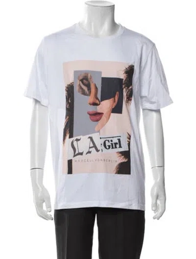 Pre-owned Marcell Von Berlin Graphic Print Crew Neck T-shirt In Multicolor