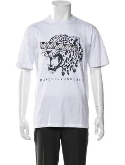 Pre-owned Marcell Von Berlin Graphic Print Crew Neck T-shirt In Multicolor