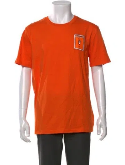 Pre-owned Marcell Von Berlin Graphic Print Crew Neck T-shirt In Orange