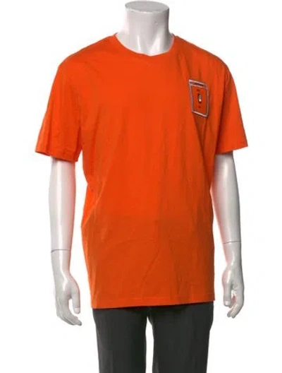 Pre-owned Marcell Von Berlin Graphic Print Crew Neck T-shirt In Orange