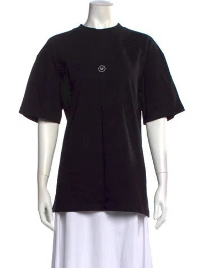 Pre-owned Marcell Von Berlin Graphic Print Crew Neck T-shirt W/ Tags In Black