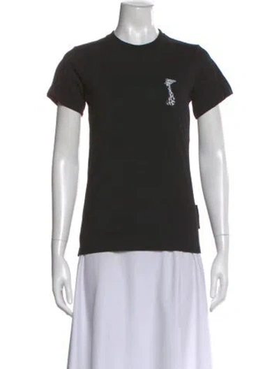 Pre-owned Marcell Von Berlin Graphic Print Crew Neck T-shirt W/ Tags In Black