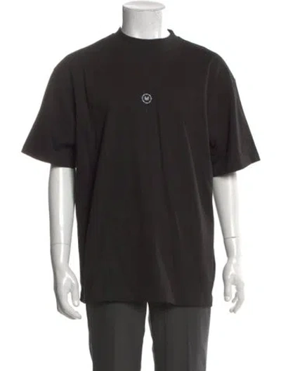 Pre-owned Marcell Von Berlin Graphic Print Crew Neck T-shirt W/ Tags In Black