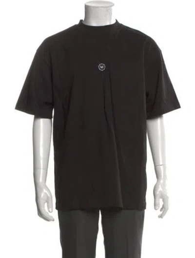 Pre-owned Marcell Von Berlin Graphic Print Crew Neck T-shirt W/ Tags In Black