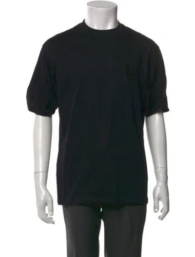 Pre-owned Marcell Von Berlin Graphic Print Crew Neck T-shirt W/ Tags In Black