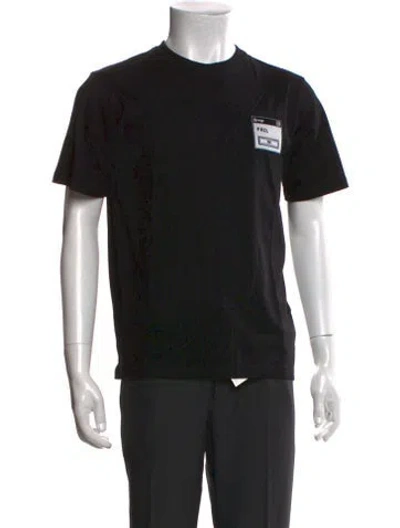 Pre-owned Marcell Von Berlin Graphic Print Crew Neck T-shirt W/ Tags In Black