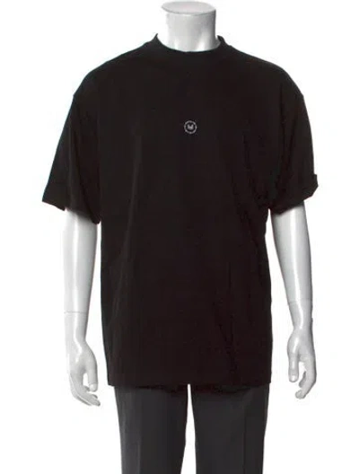 Pre-owned Marcell Von Berlin Graphic Print Crew Neck T-shirt W/ Tags In Black