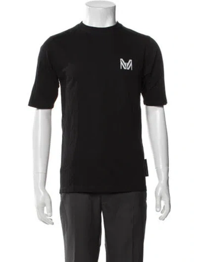 Pre-owned Marcell Von Berlin Graphic Print Crew Neck T-shirt W/ Tags In Black