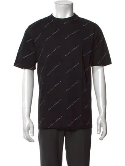 Pre-owned Marcell Von Berlin Graphic Print Crew Neck T-shirt W/ Tags In Black