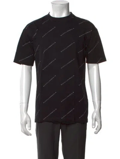 Pre-owned Marcell Von Berlin Graphic Print Crew Neck T-shirt W/ Tags In Black