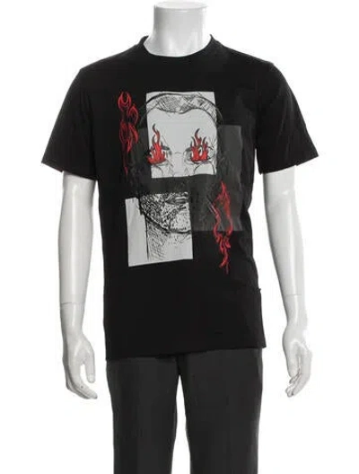 Pre-owned Marcell Von Berlin Graphic Print Crew Neck T-shirt W/ Tags In Black