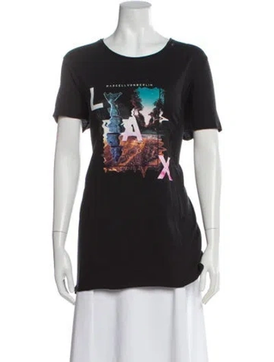 Pre-owned Marcell Von Berlin Graphic Print Crew Neck T-shirt W/ Tags In Gray