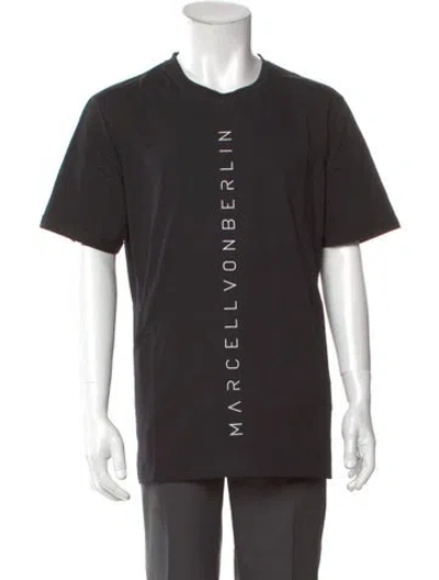 Pre-owned Marcell Von Berlin Graphic Print Crew Neck T-shirt W/ Tags In Gray