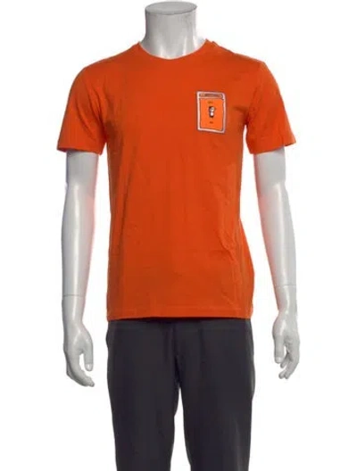 Pre-owned Marcell Von Berlin Graphic Print Crew Neck T-shirt W/ Tags In Orange