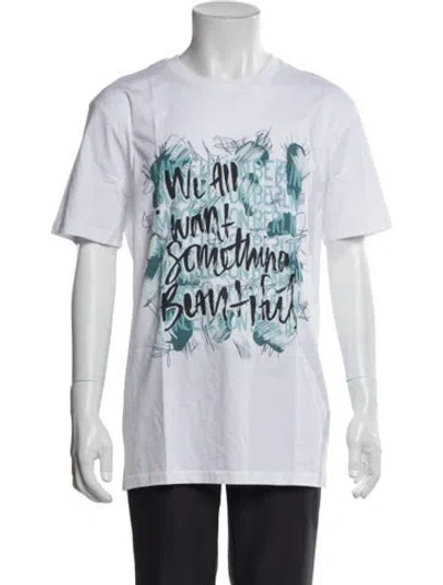 Pre-owned Marcell Von Berlin Graphic Print Crew Neck T-shirt W/ Tags In White