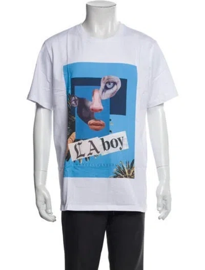 Pre-owned Marcell Von Berlin Graphic Print Crew Neck T-shirt W/ Tags In White