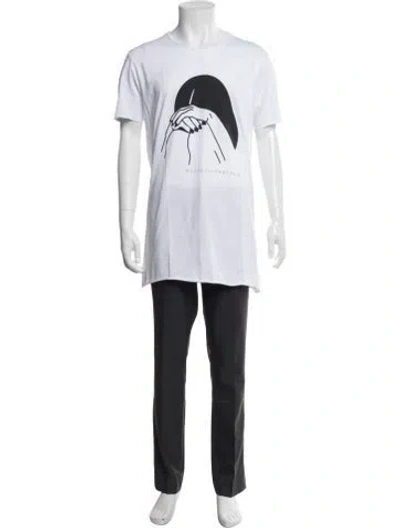 Pre-owned Marcell Von Berlin Graphic Print Crew Neck T-shirt W/ Tags In White