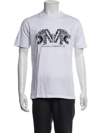 Pre-owned Marcell Von Berlin Graphic Print Crew Neck T-shirt In White