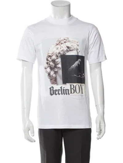 Pre-owned Marcell Von Berlin Graphic Print Crew Neck T-shirt In White