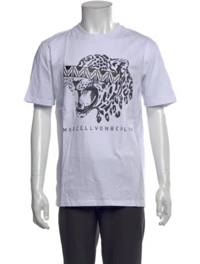 Pre-owned Marcell Von Berlin Graphic Print Crew Neck T-shirt In White