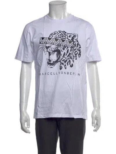 Pre-owned Marcell Von Berlin Graphic Print Crew Neck T-shirt In White