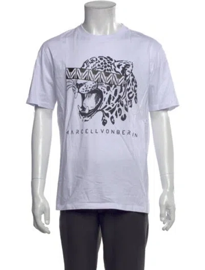 Pre-owned Marcell Von Berlin Graphic Print Crew Neck T-shirt In White
