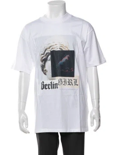 Pre-owned Marcell Von Berlin Graphic Print Crew Neck T-shirt In White