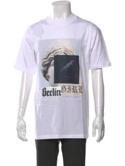 Pre-owned Marcell Von Berlin Graphic Print Crew Neck T-shirt In White
