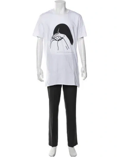 Pre-owned Marcell Von Berlin Graphic Print Crew Neck T-shirt In White