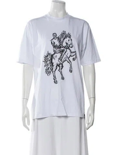 Pre-owned Marcell Von Berlin Graphic Print Crew Neck T-shirt In White