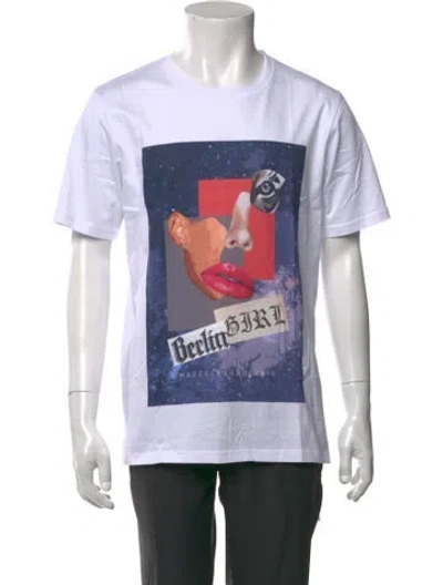 Pre-owned Marcell Von Berlin Graphic Print Crew Neck T-shirt In White