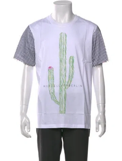 Pre-owned Marcell Von Berlin Graphic Print Crew Neck T-shirt In White