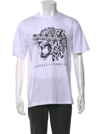 Pre-owned Marcell Von Berlin Graphic Print Crew Neck T-shirt In White