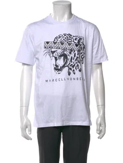 Pre-owned Marcell Von Berlin Graphic Print Crew Neck T-shirt In White