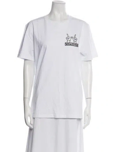 Pre-owned Marcell Von Berlin Graphic Print Crew Neck T-shirt In White