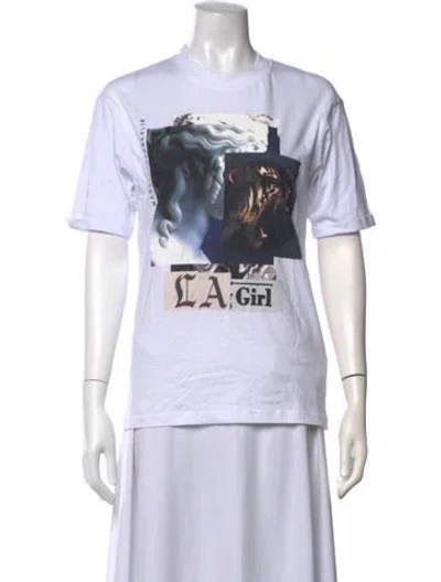 Pre-owned Marcell Von Berlin Graphic Print Crew Neck T-shirt In White
