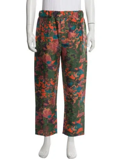 Pre-owned Marcell Von Berlin Graphic Print Joggers In Green