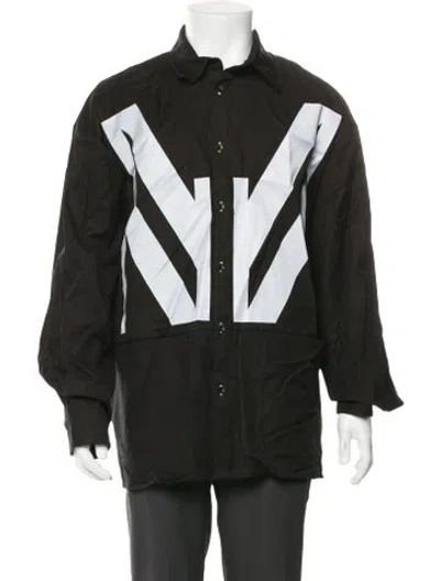 Pre-owned Marcell Von Berlin Graphic Print Long Sleeve Shirt W/ Tags In Black