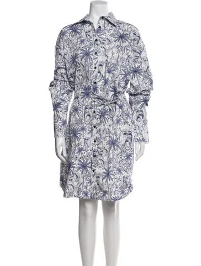 Pre-owned Marcell Von Berlin Graphic Print Mini Dress In Multi