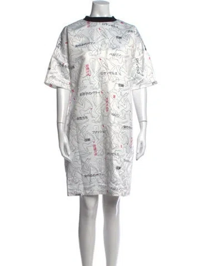 Pre-owned Marcell Von Berlin Graphic Print Mini Dress W/ Tags In Multicolor