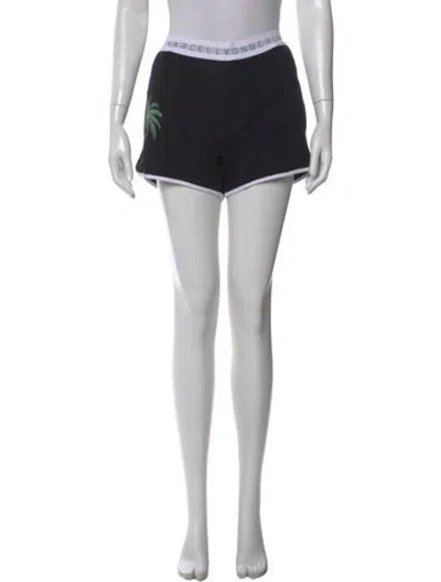 Pre-owned Marcell Von Berlin Graphic Print Mini Shorts In Black