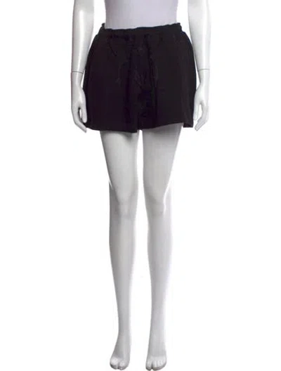 Pre-owned Marcell Von Berlin Graphic Print Mini Shorts W/ Tags In Black