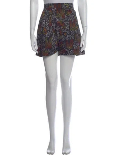 Pre-owned Marcell Von Berlin Graphic Print Mini Shorts W/ Tags In White