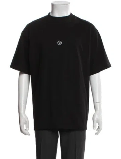 Pre-owned Marcell Von Berlin Graphic Print Mock Neck T-shirt W/ Tags In Black